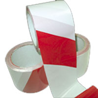 Красно-белый упаковочный скотч 75мм 100 мм в ЛЕНТАПАК
